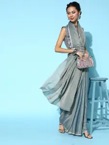 Saree mall Grey Saree