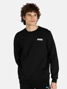 Puma Regular Fit Solid Essential Crew Sweatshirt