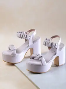Shezone Lavender Platform Heels
