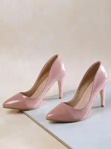Shezone Nude-Coloured Stiletto Pumps
