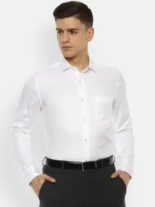 Louis Philippe Gods & Kings Men White Giza Cotton Formal Shirt