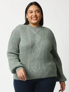 20Dresses Women Green Acrylic Sweater
