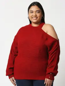 20Dresses Women Red Acrylic Sweater