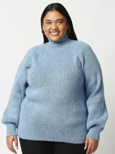 20Dresses Women Blue Acrylic Sweater