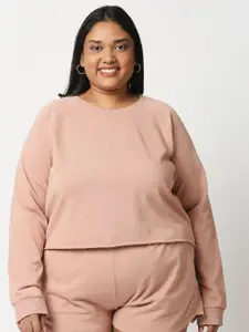 20Dresses Plus Size Women Pink Sweatshirt
