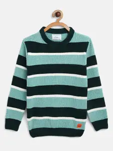 Octave Boys Blue & White Striped Pullover