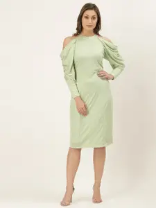 BLANC9 Green Sheath Dress