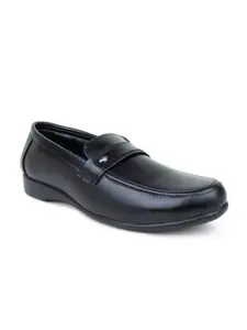 Action Men Black Solid Formal Slip On Shoes