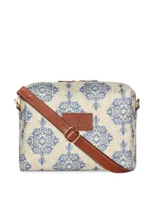 THE CLOWNFISH Isla Women Off White Ethnic Motifs Satchel