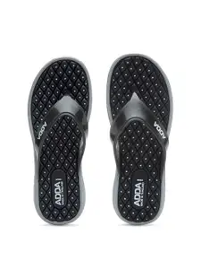 Adda Women Navy Blue Solid Thong Flip Flops