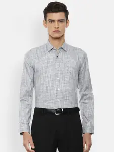 Van Heusen Men Grey Slim Fit Formal Shirt