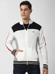 Peter England Casuals Men White Acrylic Cardigan