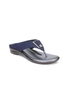 Walkfree Navy Blue Wedge Sandals