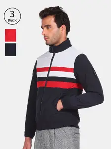 Arrow Sport Men Blue & Orange Reversible Sporty Jacket