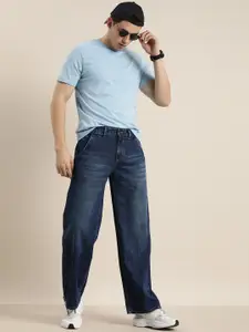 Moda Rapido Men Blue Light Fade Baggy Fit non-stretchable Jeans