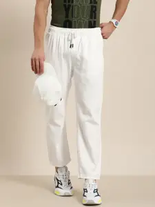 Moda Rapido Men White Stretchable Pyjama Fit Pure Cotton Jeans