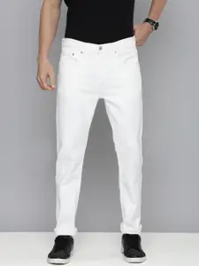 Levis Men White Slim Fit Stretchable Jeans