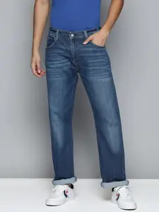Levis Men Blue Bootcut Heavy Fade Stretchable Jeans