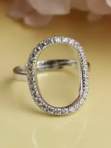 Clara 925 Silver Unique Adjustable Ring