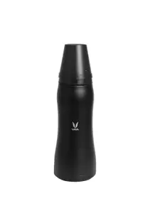 Vaya Black Solid Double Wall Insulated Stainless Steel Thermos Flask 900 Ml