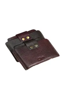 Style SHOES Women Brown Bow Detail Leather Card Holder