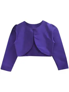 A.T.U.N. Girls Purple Party Crop Shrug