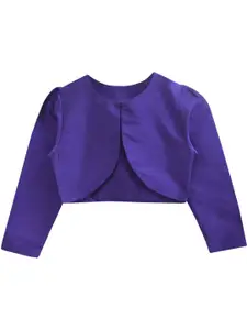 A.T.U.N. A T U N Girls Purple Shrug