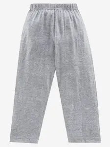 KiddoPanti Boys Grey Solid Lounge Pants
