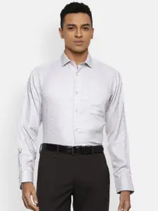 Van Heusen Men Grey Printed Formal Shirt