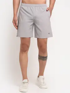 Invincible Men Grey Training or Gym Sports Shorts
