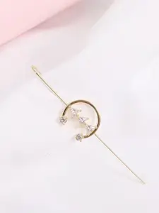 Vembley Stunning Gold Plated Zircon Studed Ear Cuff