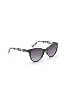 IDEE Women Grey Lens & Black Cateye Sunglasses with Polarised Lens IDS2646C1SG