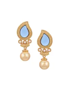 Tistabene Gold-Plated Blue Drop Earrings