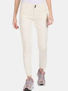 Cherokee Women Cream-Coloured Clean Look Stretchable Jeans