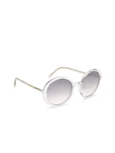 Image Women Grey Lens & Silver-Toned Round Sunglasses with Polarised Lens IMS745C2SG