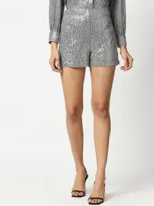 20Dresses Women Grey Printed Party Shorts