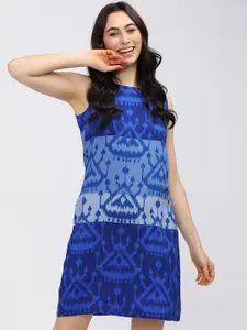Vishudh Navy Blue Sheath Dress