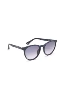 Police Women Blue Lens & Blue Round Sunglasses with Polarised Lens