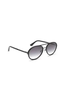 Police Men Grey Lens & Black Aviator Sunglasses with Polarised Lens SPLA57K57627SG