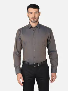 Oxemberg Men Grey Classic Formal Shirt