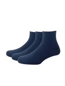 Peter England Men Navy Blue Pack of 3 Above Ankle Length Socks
