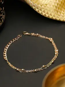 PRITA PRITA Women Gold-Plated Brass Link Bracelet