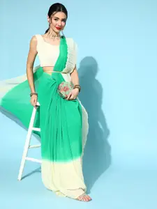 Mitera Sea Green Saree