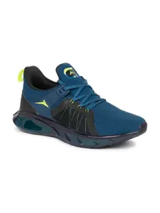 JQR Men Green & Blue Mesh Running Shoes