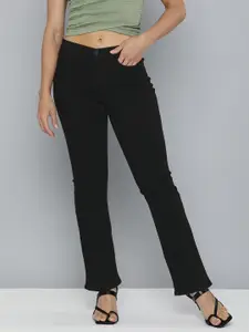Levis Women Black Bootcut Stretchable Jeans