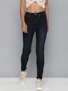 Levis Women Navy Blue Mile Super Skinny Fit High-Rise Stretchable Jeans