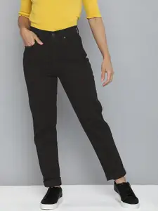 Levis Women Black Tapered Fit High-Rise Stretchable Jeans