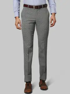 Raymond Men Grey Slim Fit Formal Trousers