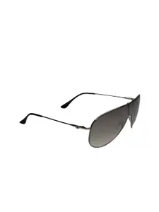 Tommy Hilfiger Men Green Lens & Silver-Toned Sunglasses with UV Protected Lens 839 C1 S