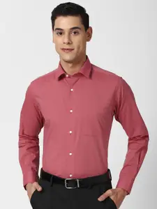 Peter England Men Pink Slim Fit Formal Shirt